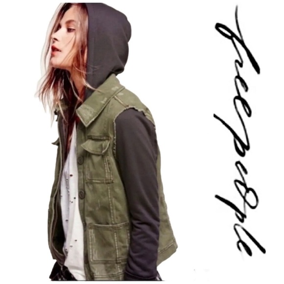 Jackets & Blazers - Free people Military Jacket